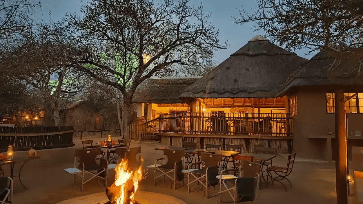 Campfire at Langa Langa Tented Camp in Sabi Sand Nature Reserve