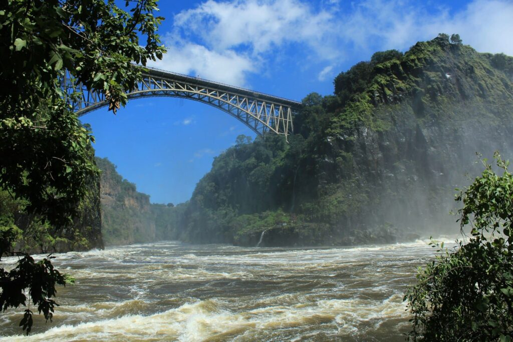 Victoria Falls Bridge over the Zambezi River